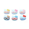 Nuevas Gafas Estilo Dibujo Animado Lindo Lazo Kt Accesorios de Resina DIY Funda de Teléfono Pasador Decoración para Zueco