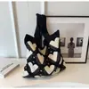 Bolso de mano de moda para mujer, estilo ins influencer, bolso tipo cubo de lana tejida, bolso de mano casual, bolsa para el almuerzo al por mayor