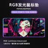 Fábrica de Origem Mouse Pad Série Graffiti Tapete de Mesa de Escritório Anime Rgb Luminoso Mouse Pad para Jogos Logo Personalizado