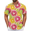 Camisa Havaiana Transfronteiriça Peça Única Masculina Praia Tamanho Grande Casual Estampada em 3D Manga Curta Camisa de Férias à Beira-Mar Tendência