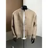 Chaqueta Cardigan de Punto Fino Estación Europea Haishi Estilo Coreano Trendy Ins Cuello Redondo Suéter Casual Sensación de Alta Gama