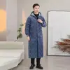 Abrigo de Algodón Grueso Forrado de Polar para Hombre Invierno Lobo del Norte Casual Largo Por Encima de la Rodilla Ropa de Trabajo Ropa para el Hogar