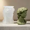 Molde de Silicona Cabeza de David de Resina de Cristal para Aromaterapia, Piedra Difusora de Cera, Molde para Adorno de Regalo