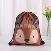 Bolsa con Cordón de Poliéster Serie Animales Lindos Elementos Serie Pascua Almacenamiento Fácil Transfronterizo y Portátil