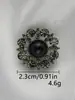 Botones Metálicos Huecos Incrustados con Diamantes, Botones Decorativos Cosidos a Mano Estilo Chino para Suéteres y Abrigos, Botones y Accesorios de Alta Gama
