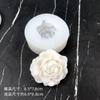 Flor de hibisco osmanthus flor de huevo clip de salida de aire de coche decoración piedra de expansión aromaterapia yeso molde de silicona