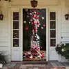 Suministro Exclusivo Transfronterizo de Temu Amazon Shein de Funda Decorativa de Puerta de Habitación Elástica de una Pieza, Fácil de Instalar, Cubierta de Puerta Estilo Día de San Valentín