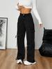 Pantalones vaqueros holgados de pierna ancha y rectos para mujer, estilo pajarita, estilo utillaje, comercio exterior transfronterizo, Amazon Europa y América