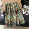 Falda Pequeña Floral Súper Trendy 2026 para Citas de Mujer, Falda Corta Delgada de Gasa para Verano, Falda Corta Muy Bonita de Cinco Puntos en Línea A
