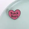 Nova Broche Simples Estilo Ins Desenho Animado Coração Rosa Formato Acessórios Bolsa de Estudante Roupas Distintivo Versátil