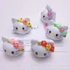 Dibujo Animado 3D Gato Kt Pasador DIY Colgante de Celebridad de Internet Adorno para Coche Flor para Zapatos Bolsa Sorpresa Accesorios Lindos de Resina