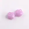 Color gelatina agujero para colgar grueso colgante de amor pulsera DIY cadena para teléfono móvil anillo colgante accesorios de joyería de corazón material en forma de corazón