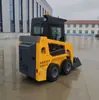 Mini Carregadeira de Pneus para Exportação em Comércio Exterior, Máquina Skid Steer para Carregamento/Descarregamento de Pomares e Estufas, Pequena Carregadeira Agrícola para Pecuária e Remoção de Esterco