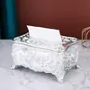 Caja de Pañuelos Estilo Europeo Desmontable para Sala de Estar en Casa, Caja de Servilletas para Restaurante Occidental, Caja de Almacenamiento de Pañuelos para Mesa de Café