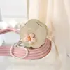 Bolsa de Paja Estilo Vacaciones de Verano con Flor Linda 2025 Nueva Bolsa de Paja Bolso Tejido Bolso Cruzado Mini Bolso para Monedas