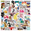 100 adesivos de grafite de animais veterinários para veículos elétricos, malas, cadernos, garrafas de água, adesivos decorativos à prova d'água para planners