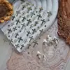 Adesivos de Metal para Unhas Transfronteiriços DIY Escuros Retrô High-End Joias Cruzadas Material Unhas Usáveis