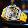 Explosiones de AliExpress ONOLA Transmisión en Vivo de TikTok Reloj Multifuncional Impermeable para Hombre Correa de Silicona Deportivo de Cuarzo para Hombre