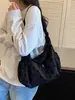 Nova Bolsa de Mão Jacquard de Veludo Estrela para Mulheres, Grande Capacidade, Casual, Ombro Único/Transversal, Estilo Preguiçoso, Bolsa para o Dia a Dia