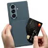 Adecuado para Samsung Zfold8Ultra Funda, Carcasa de Cobertura Total con Película Integrada, Tarjetero de Cuero Liso, Funda Protectora Plegable, Amazon