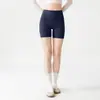 Shorts de yoga de tres cuartos sin costuras de sensación natural para mujer, cintura alta, alta elasticidad, transpirables, no se enrollan, para uso diario, pantalones de capa base