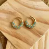 2026 Nuevos Pendientes Populares Azul Turquesa, Nuevo Estilo Chino Retro Fresco Natural Elegante Moda Aretes y Clips para Orejas