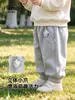 Pantalones de Niña Otoño Nuevo Estilo Pantalones de Niño y Niña Primavera y Otoño Clase a Pantalones Casuales Suaves de Chándal para Niños Pantalones de Niño