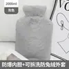 Bolsa de Agua Caliente Gruesa a Prueba de Explosiones para Niñas, Calentador de Manos, Compresa Caliente, Calentador de Vientre, Calentador de Pies, Calentador de Manos Lleno de Agua de Terciopelo de Conejo de Imitación