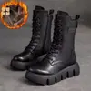 Outono/Inverno 2026 Novo Moda Casual de Comércio Exterior Solado Macio Botas Martin Botas Versáteis Femininas Transfronteiriço