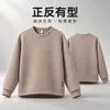 Sudadera Pesada de Capa de Aire 3D para Hombre Otoño Invierno Nueva Cuello Redondo Holgada Capa Base Interna Venta al por Mayor Directa de Fábrica
