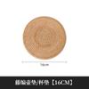 Conjunto de Porta-Copos para Chá Artesanal de Rattan Almofada Isolante Térmico Porta-Chá Acessórios para Conjunto de Chá Kung Fu Porta-Xícara de Chá Pires