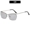 Moda Europea y Americana Estilo Callejero Forma de Ceja Metal Personalidad Gafas de Sol Nuevo Modelo Estilo Ins Protección Solar para Exteriores Gafas de Sol de Moda Transfronterizas