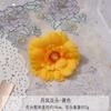 Flor de Danfeng Flor Artificial Flor de Seda para Boda Linterna Decoración de Vestido Antiguo de la Dinastía Han Tocado Hecho a Mano DIY Accesorios para el Cabello de Flor Artificial