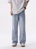 Ropa para Hombre Casa de Arce / 2026 Nuevo Estilo Americano Lavado Bigotes de Gato Casual Caída Jeans Rectos Lavados a la Piedra para Hombre