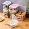 Caixa de Armazenamento de Grãos Importada do Japão com Tampa Basculante Especial para Geladeira Crisper de Frutas Tanque de Armazenamento de Grãos Caixa de Plástico para Alimentos