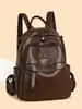 Mochila de Estilo Transfronterizo 2026 Nueva para Mujer, Versátil de Gran Capacidad, Piel Suave, Bolso Escolar para Estudiante, Mochila de Viaje para Exteriores, Bolso de Mujer