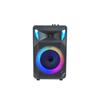 Ventas Directas de Fábrica Nuevo Exterior Lista Altavoz Bluetooth de Plástico de 8 pulgadas Rueda de Palanca para Baile Cuadrado Batería de Larga Duración