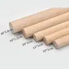 Tiras de Madeira de Faia, Varetas de Madeira Redondas, Varetas Finas Sólidas de Madeira, Varetas Redondas para Tecelagem de Tapeçaria com Corda de Algodão, Personalizáveis em Vários Modelos
