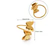 Anillo de Flor de Mariposa de Color Transfronterizo Galvanizado Simple Moda Versátil Estilo Coreano Lujo Ligero Ajustable Anillo para Viaje Diario para Mujeres