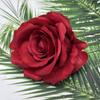 Cabeza de flor rosa de tela mate flor artificial decoración de pared de flores para fondo de boda accesorios para fotos de flores ramillete flor falsa al por mayor