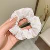 Versión Coreana Lindo Crema Dulce Niña Liga para el Cabello, Scrunchie de Lazo Estilo Mori, Cuerda para el Cabello de Cola de Caballo Sobredimensionada de Alta Gama