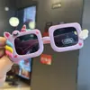 Óculos de Sol Polarizados Infantis Unicórnio My Little Pony Óculos de Silicone para Bebê Princesa Desenho Animado Arco-Íris Óculos Fofos