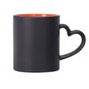 Taza interior que cambia de color con transferencia de calor, Taza con imagen interior de color esmerilado, Taza de porcelana para regalo navideño con foto publicitaria imprimible