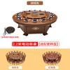 Mesa de Jantar de Hotel Elétrica Grande Redonda para 18 Pessoas Hotel Banquete Restaurante Giratória Automática Madeira Maciça Chinesa Mesa Hot Pot para 20 Pessoas