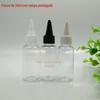 Frasco de loção transparente redondo de 30ml com ponta fina, frasco pequeno para amostra de líquido, frasco de plástico, garrafa PET, preço especial