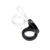 Anillo de Bloqueo de Semen de Doble Puerto, Paquete de Huevo Sólido, Anillo de Pene Retardante, Restricción del Escroto Masculino, Resistencia del Prepucio, Auxiliar para el Coito en Pareja