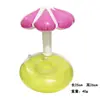 Portavasos inflable de pvc unicornio piña sandía cocotero patito cisne portavasos flotante suministros para agua