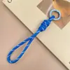 Cordão Colorido Novo para Celular Transfronteiriço, Corda Trançada Feita à Mão, Chaveiro para Capa de Celular DIY, Alça Destacável Anti-Perda para Garrafa de Água