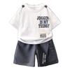 Traje de Manga Corta Moda para Niños Estilo Coreano Niño Ropa Delgada Suelta de Verano 2025 Nuevo Moda Urbana para Niños