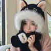 Estilo Nuevo Otoño e Invierno Gato Lindo Suéter Sombrero Lei Feng, Sombrero de Felpa Engrosado a Prueba de Viento y que Protege los Oídos para Ciclismo
